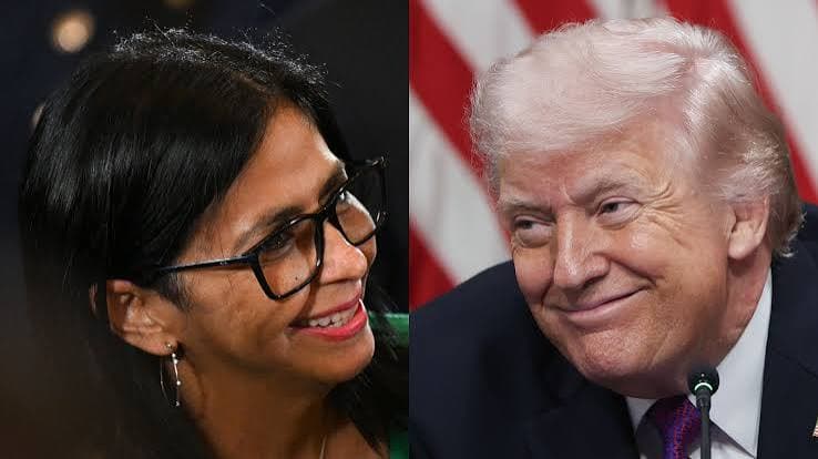 Trump y Delcy Rodríguez: Un Encuentro Sorprendente este Martes