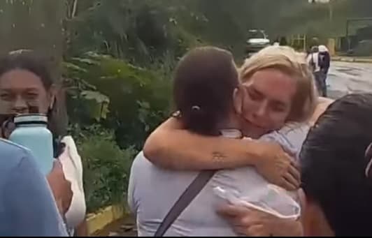 Encuentro entre Mariana González y su esposo tras dos años de ausencia