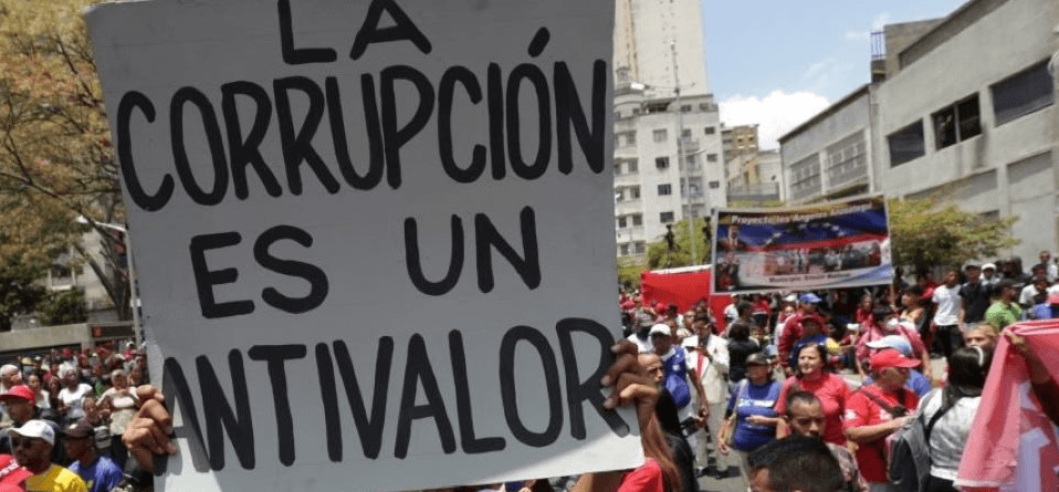 Venezuela se ubica en el tercer lugar del ranking de corrupción mundial