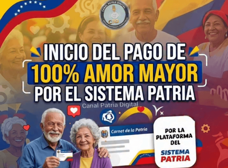 Inicio del pago del bono 100% Amor Mayor: Junio 2026 por menos de un dólar