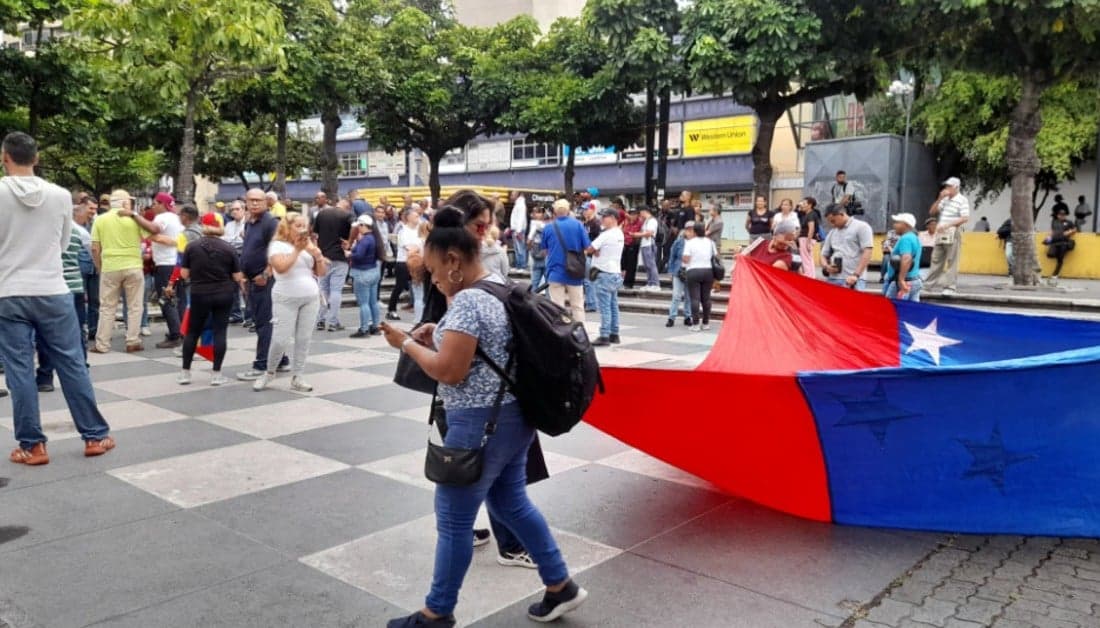Trabajadores exigen elecciones en protesta: «La solución para Venezuela»