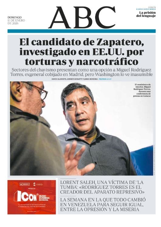 Portadas de la prensa internacional de este domingo 11 de enero de 2026
