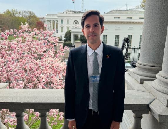 Vicecanciller chavista Oliver Blanco se reúne con Trump en Washington