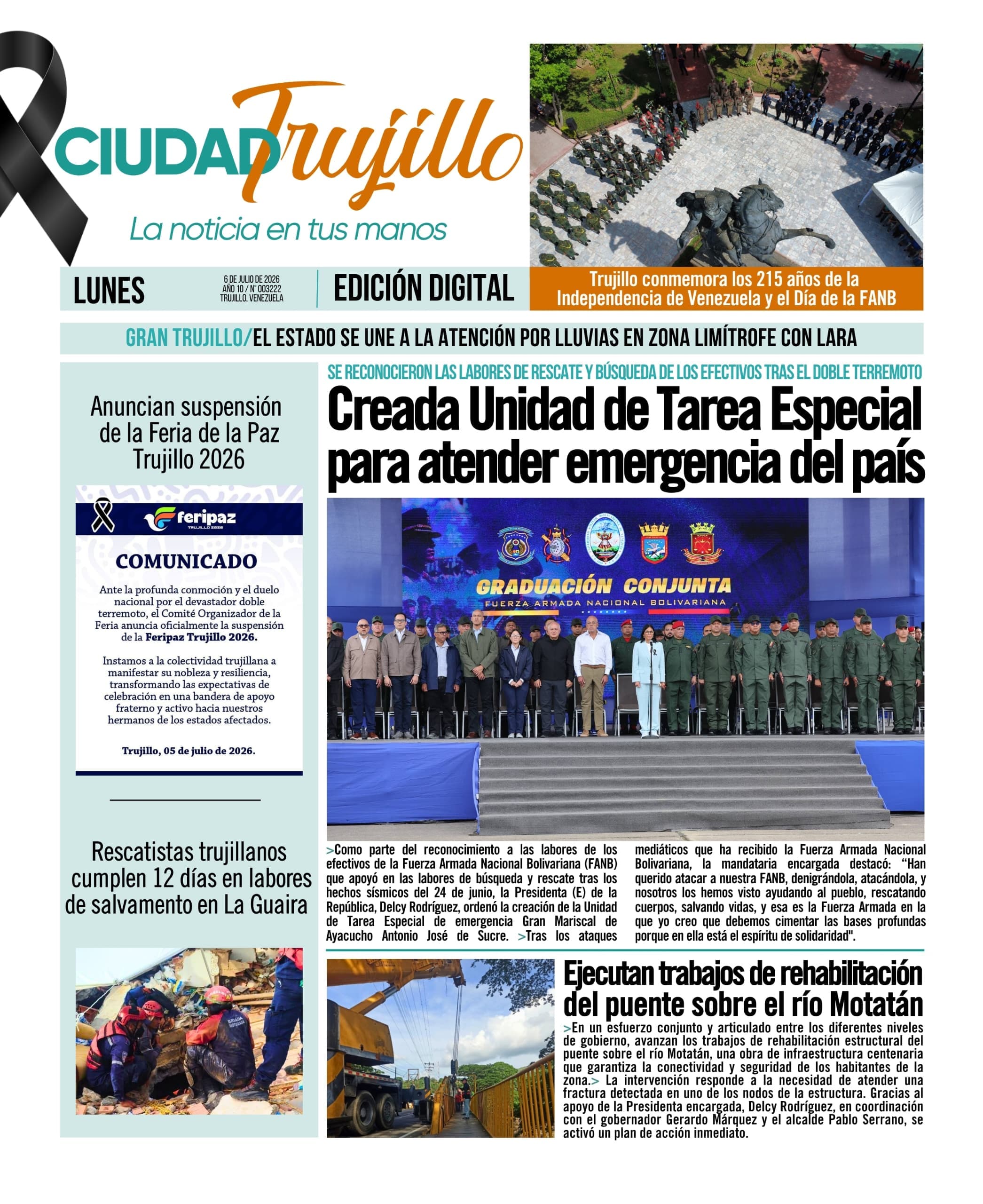 Revive las Portadas de Este Lunes 6 de Julio: Lo Imperdible