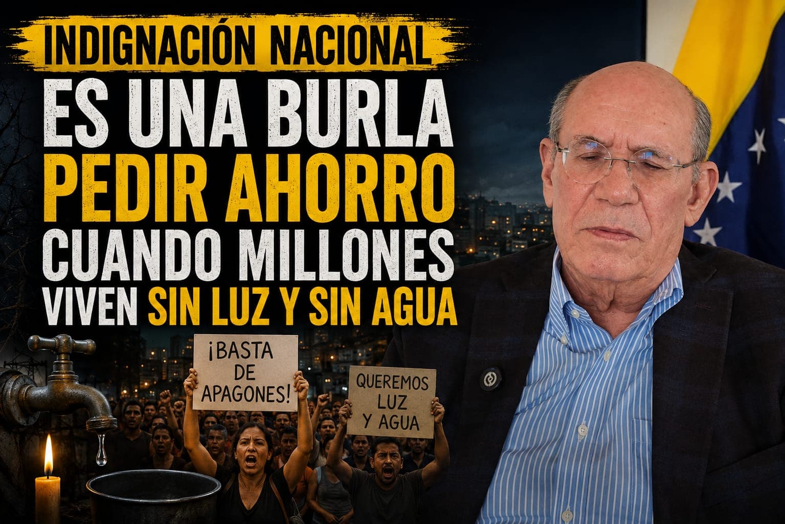 Omar González: Un cinismo alarmante en la crisis de servicios en Venezuela