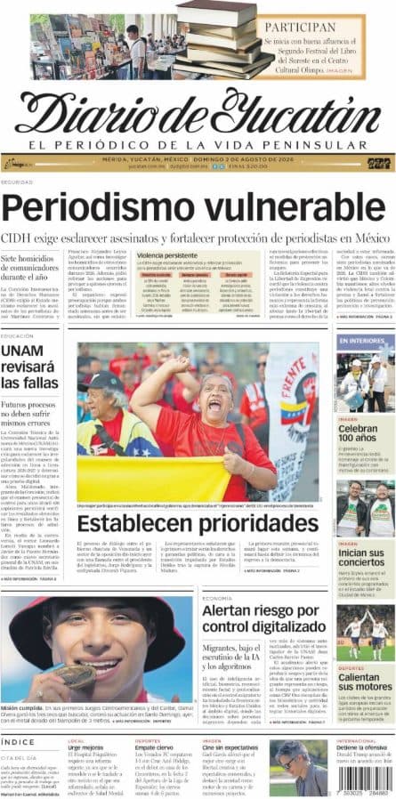 Resumen de Portadas Latinoamericanas: Lo Más Relevante del 2 de Agosto de 2026