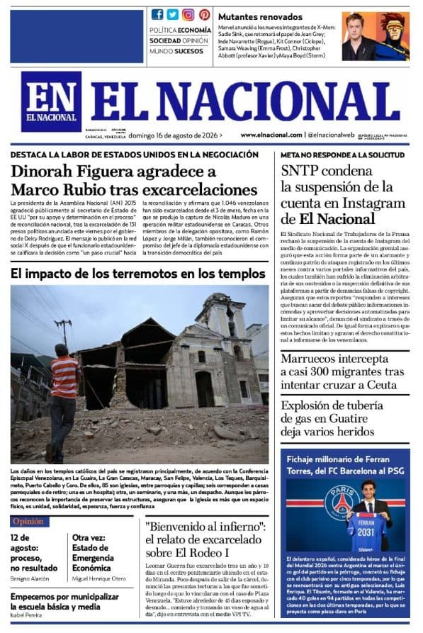 ¿Qué revelan las portadas de prensa sobre Venezuela este 16 de agosto?