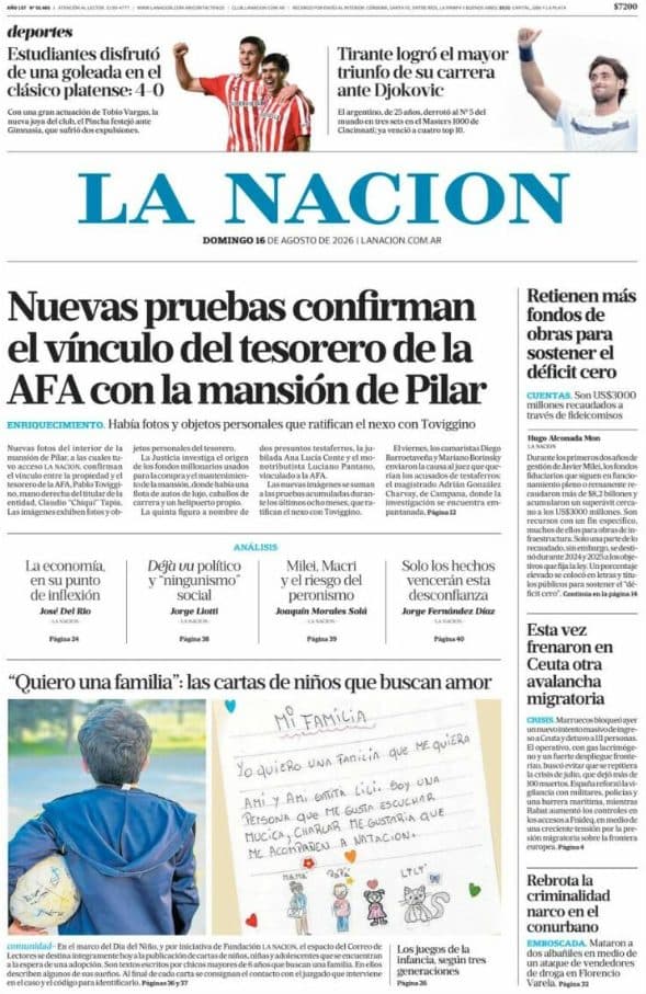 Las Portadas de América Latina: Un Análisis del 16 de Agosto de 2026