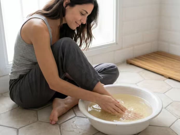 Beneficios del lavado de pies con sal y vinagre: expertos aconsejan