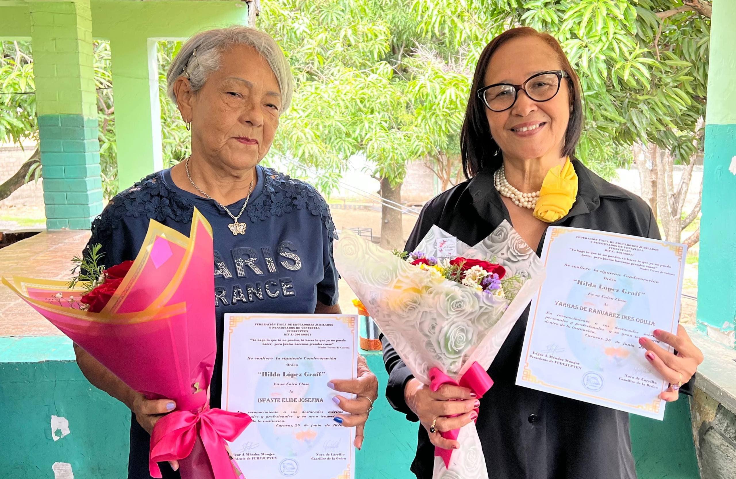 Fedejupven Reconoce a Educadoras Destacadas en Guárico con la Orden 'Hilda López Graff'