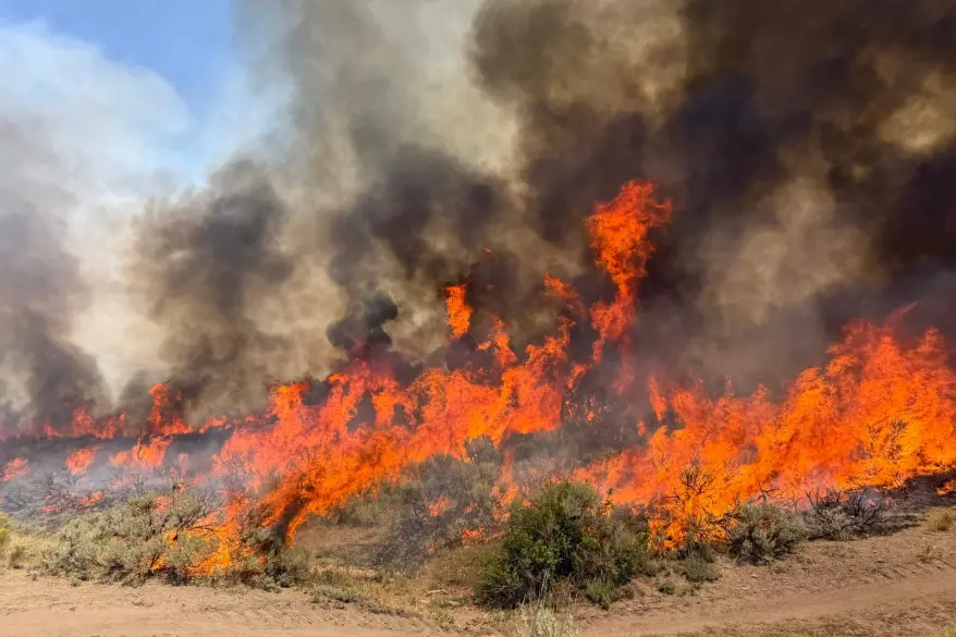 Helicóptero se estrella mientras combatía un incendio en Utah