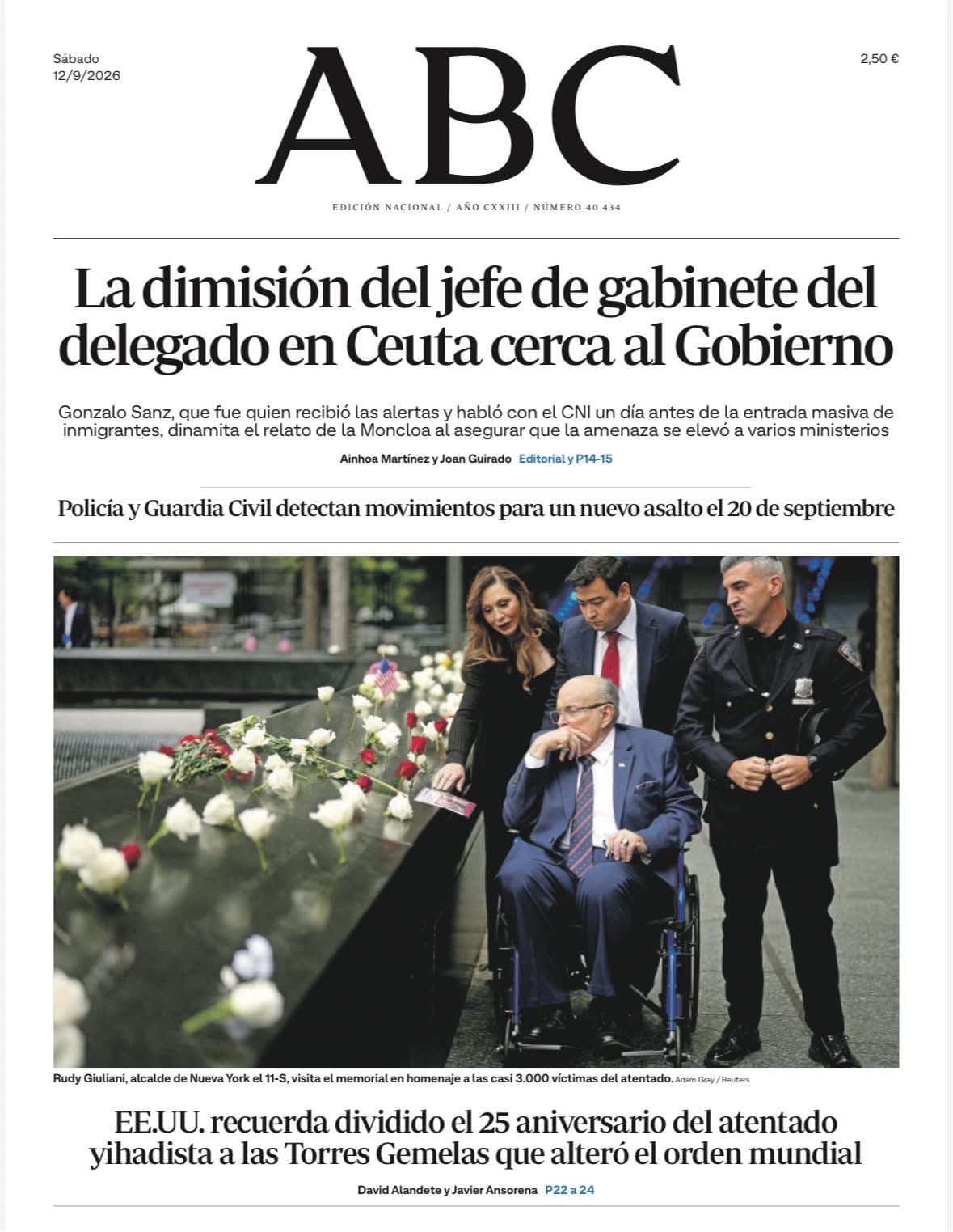 Resumén de las Portadas Internacionales del 12 de Septiembre de 2026