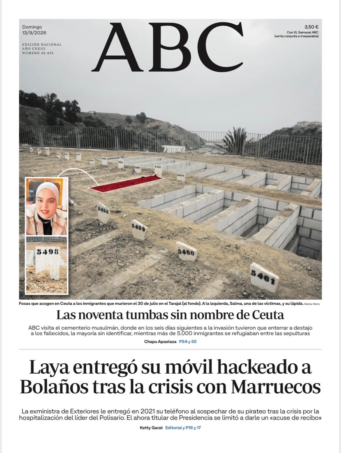 Resumen de las Portadas Internacionales del 13 de Septiembre de 2026