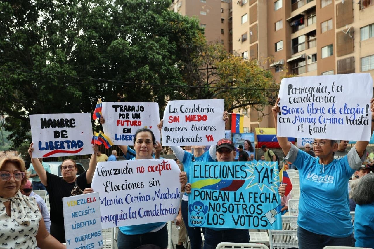 Vente Venezuela exige fecha de elecciones presidenciales en Caracas