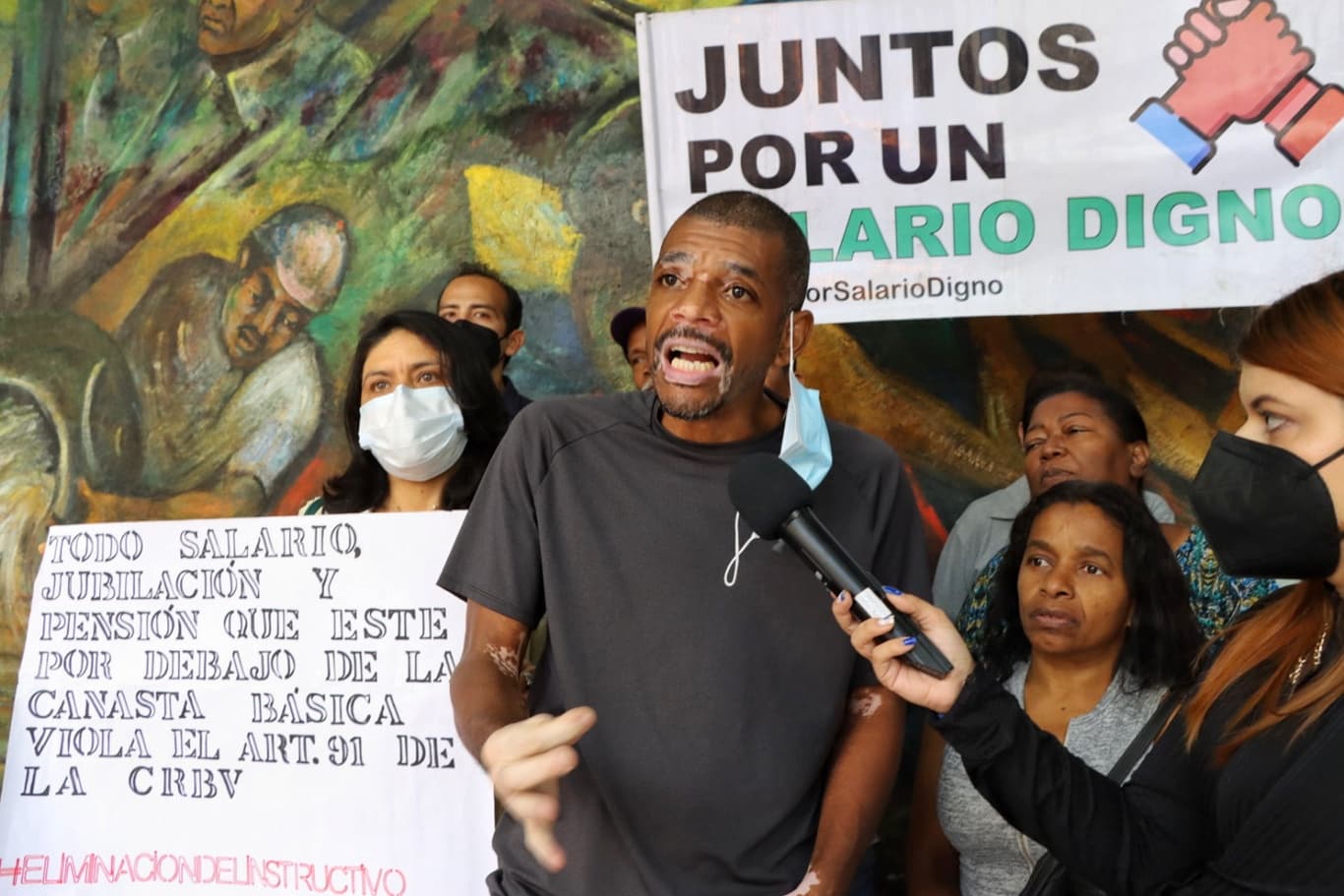 Protesta en La Carlota exige transparencia en diálogo entre AN