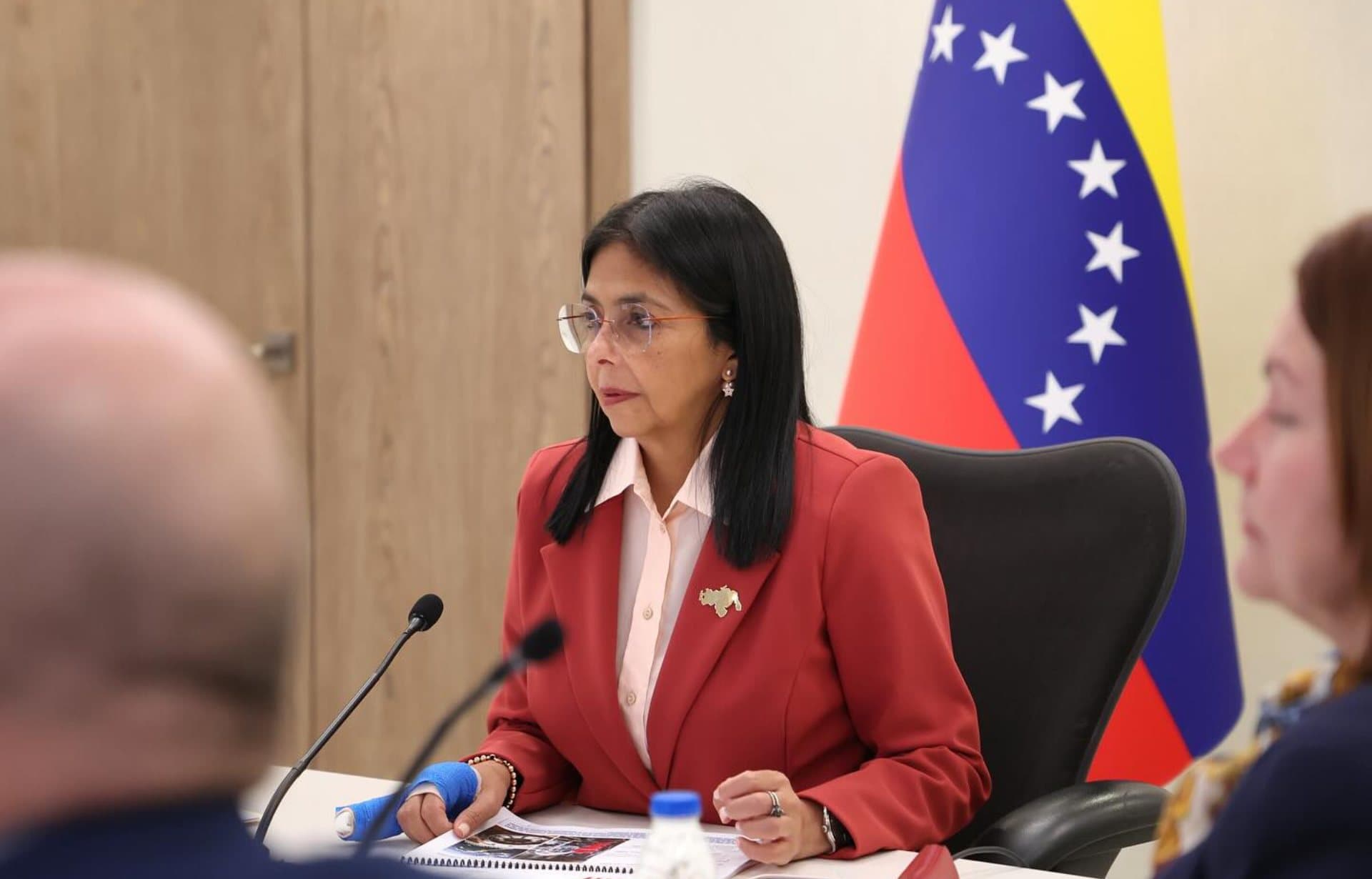 Delcy Rodríguez anuncia conversaciones con el FMI para desbloquear fondos