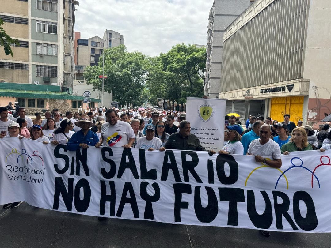 Red Sindical de Venezuela exige liberación de sindicalistas y salarios dignos