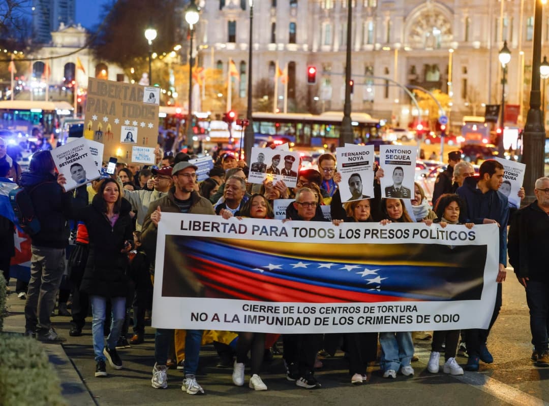 Venezolanos en Madrid claman por acciones reales tras anuncio de amnistía