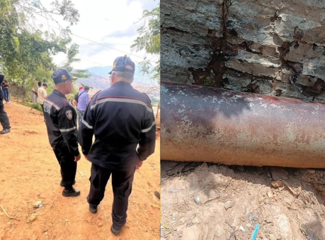 Alarmante fisura en tubería de gas en Coche activa medidas de seguridad
