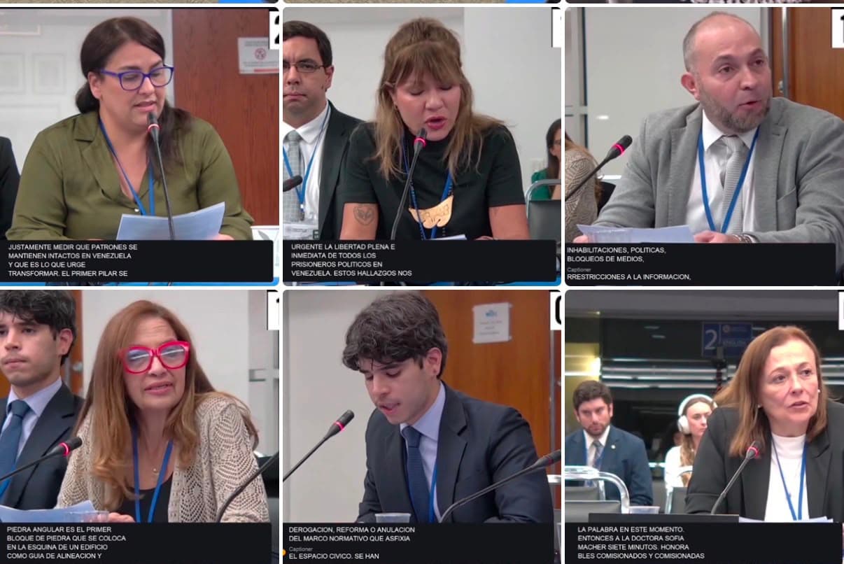Venezolanos alertan a la CIDH sobre persistente represión política