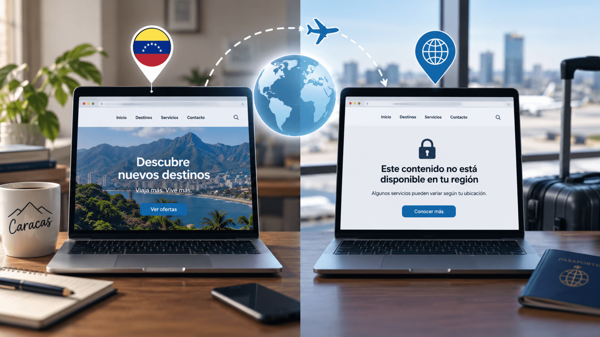 ¿Por qué las páginas web funcionan diferente en Venezuela?