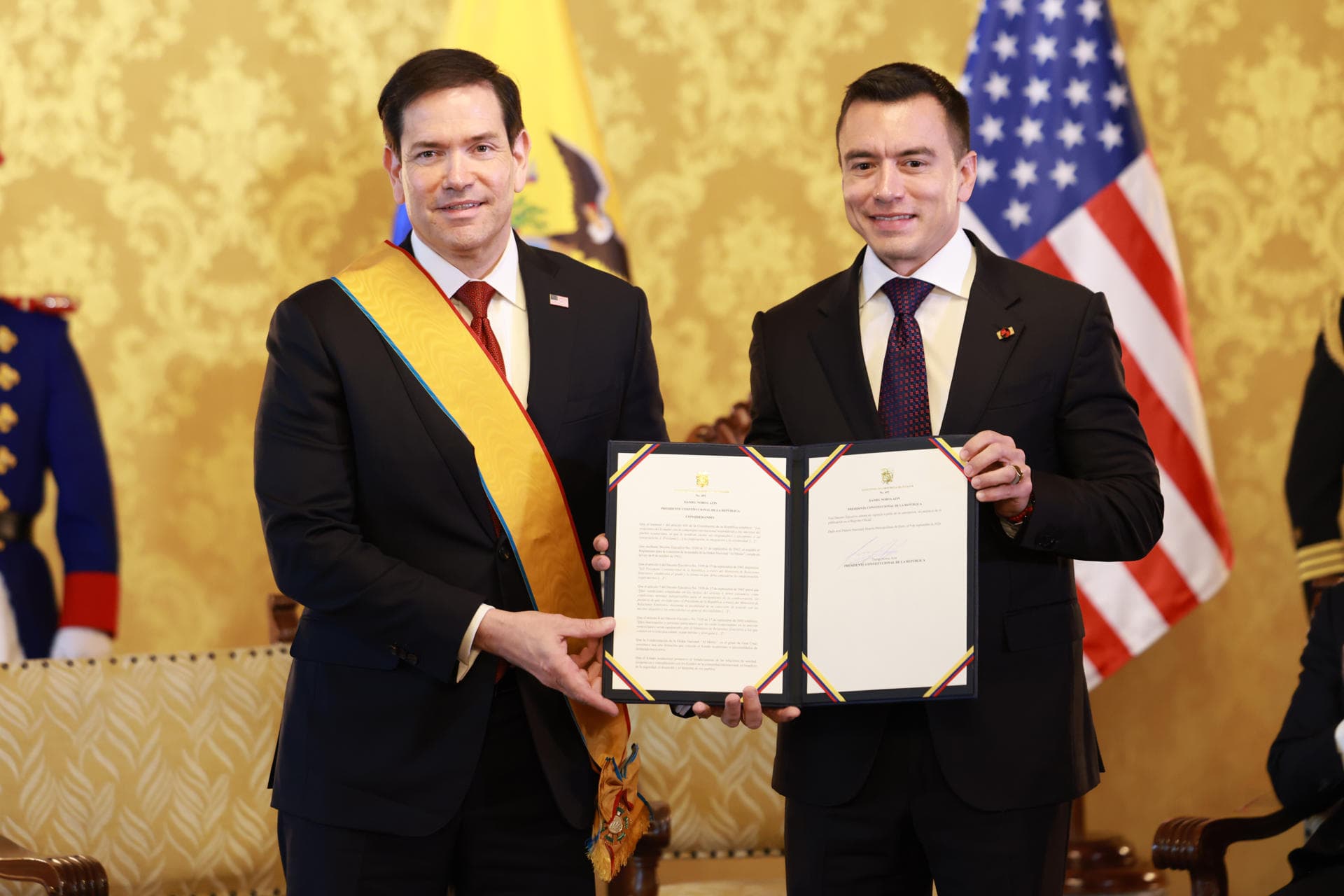 Ecuador Reconoce a Marco Rubio por su Liderazgo en Problemas Globales