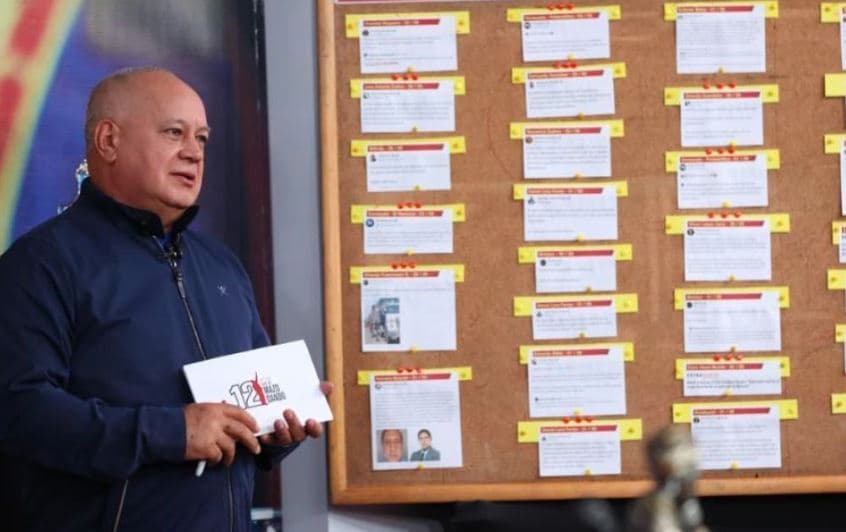 Diosdado Cabello se refiere a la negociación liderada por María Corina Machado