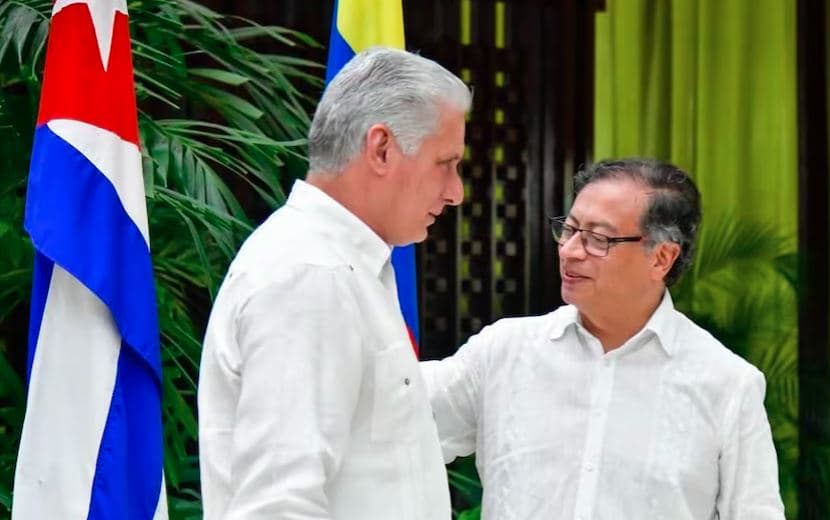 Petro se reúne con Díaz-Canel en Cuba antes de dejar la presidencia