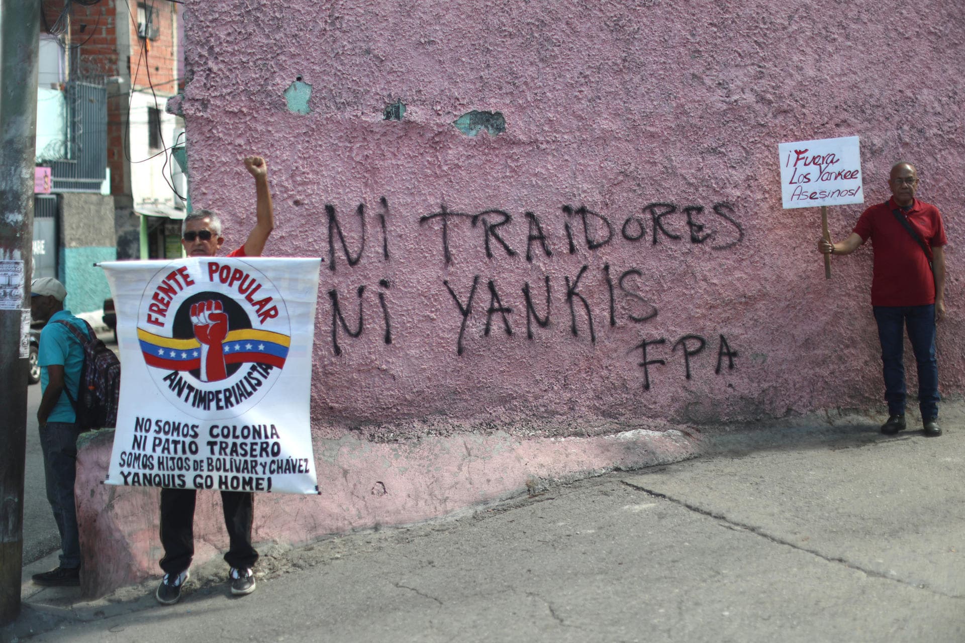 Protesta chavista en Caracas: respuesta ciudadana a favor de Trump