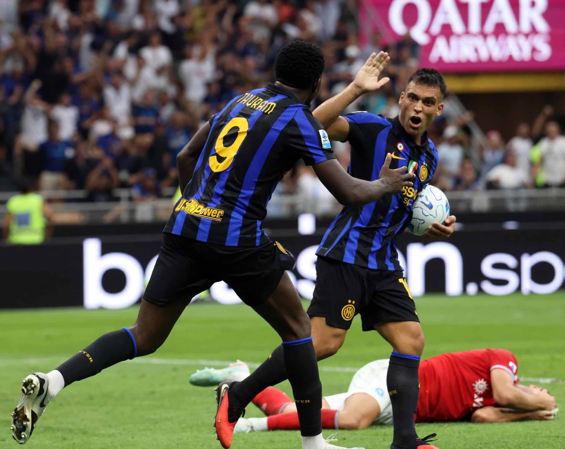 Inter y Napoli protagonizan épica batalla en la Serie A